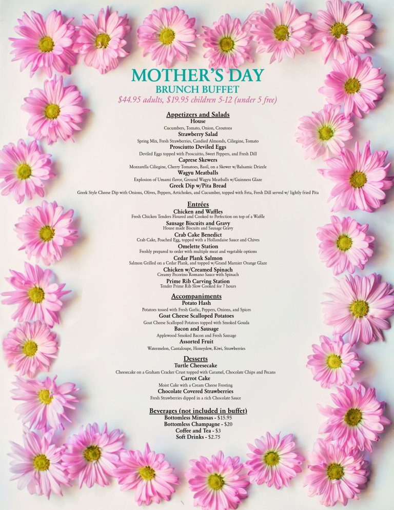 Mother’s Day Brunch Menu – Treble Makers