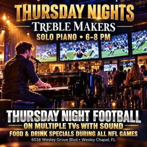 Thursday at Treble Makers NFL Ticket